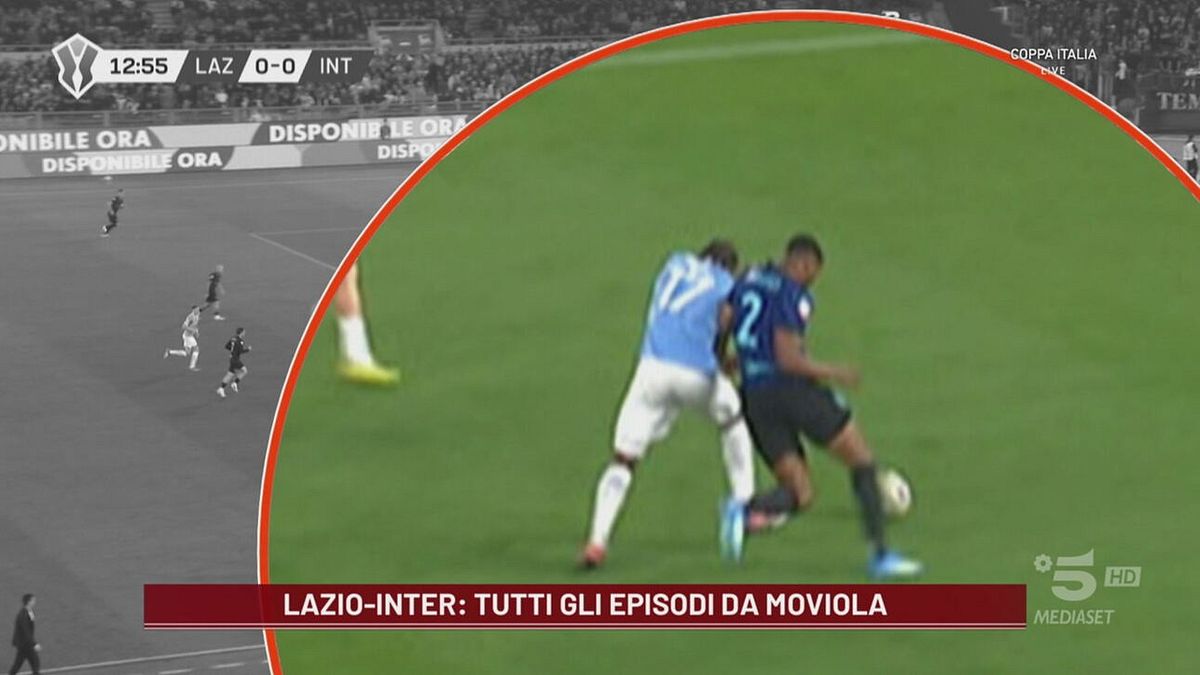 La moviola di Lazio-Inter: giusto l'angolo del vantaggio, Pedro rischia il rosso