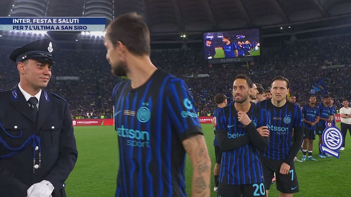 Inter, festa e saluti
