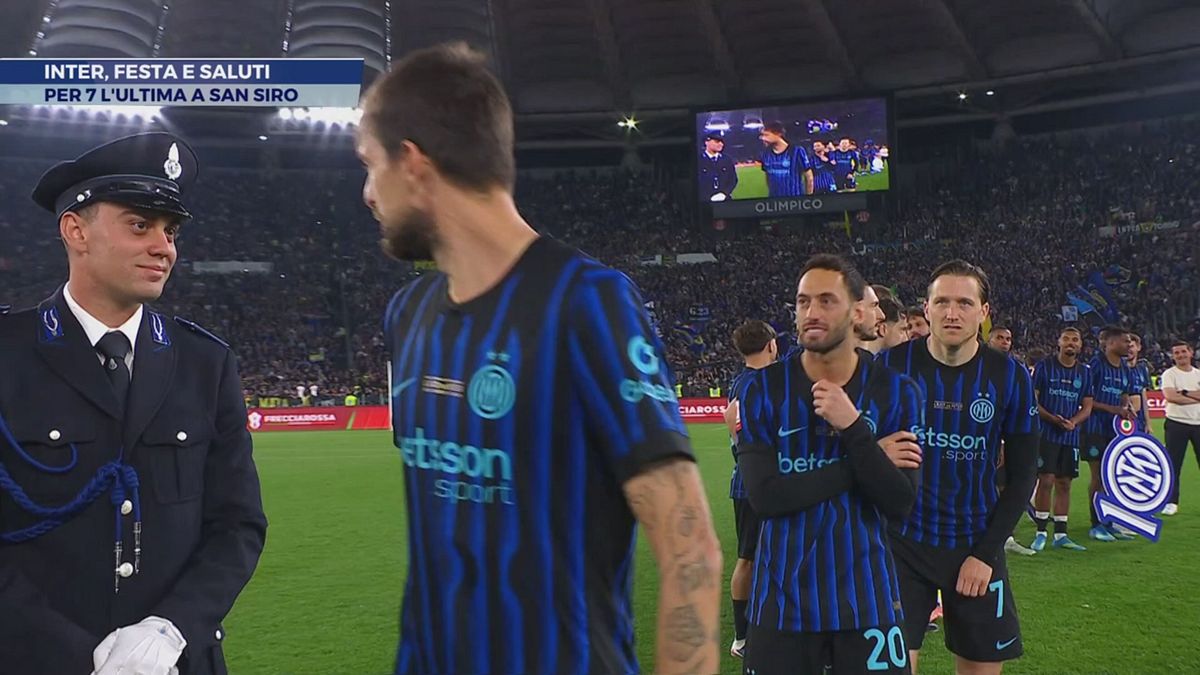 Inter, festa e saluti