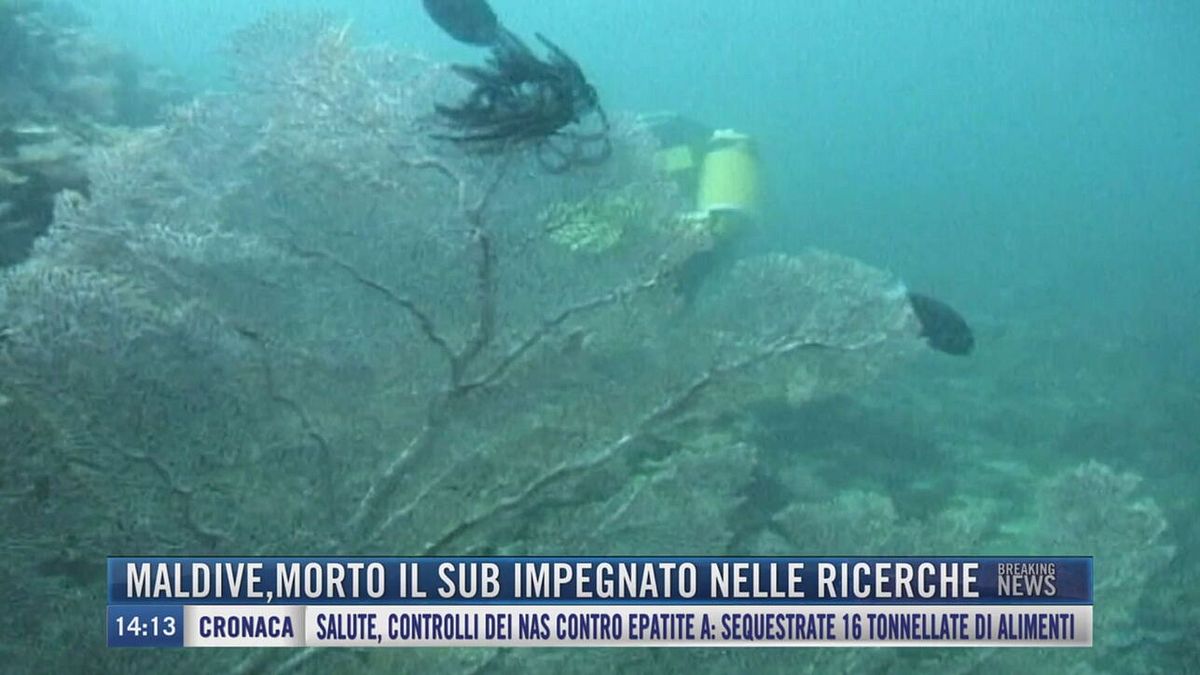 Breaking News delle 14.00 |  Maldive, morto il sub impegnato nelle ricerche