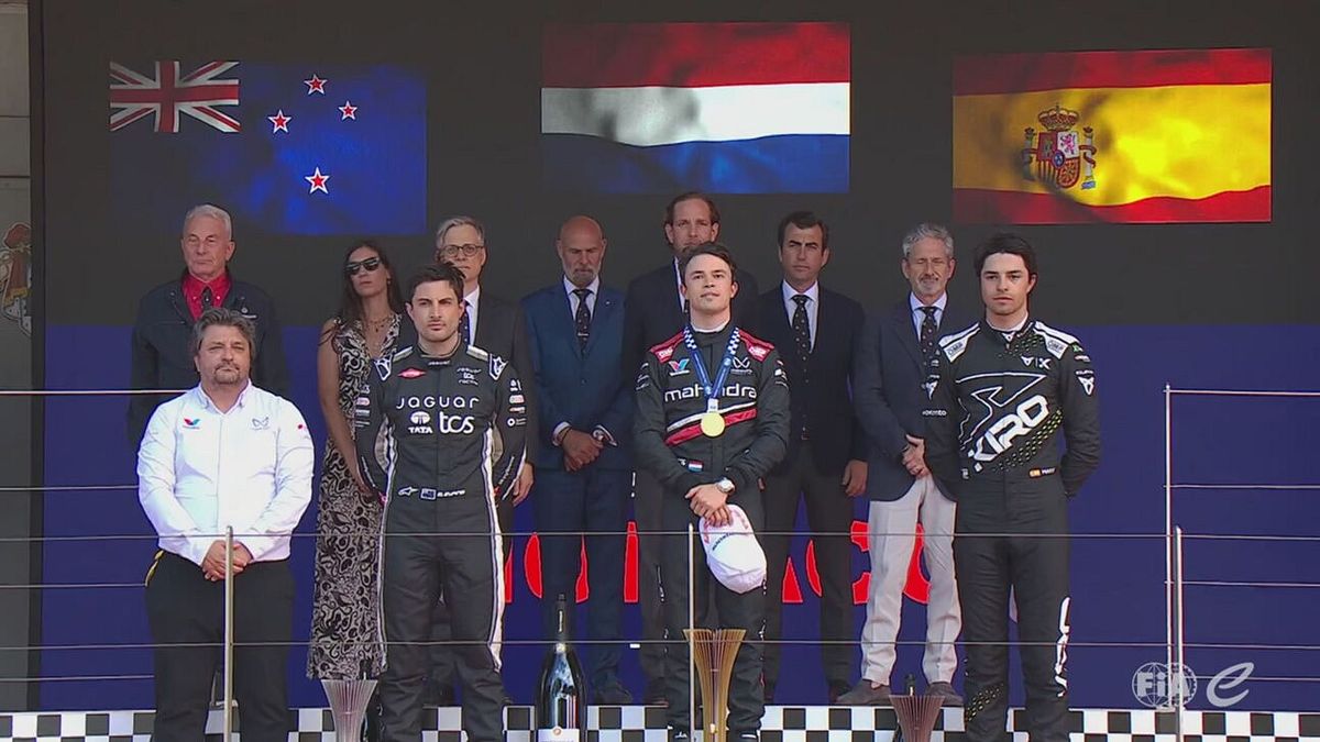 Il podio della Gara 1 di Monaco