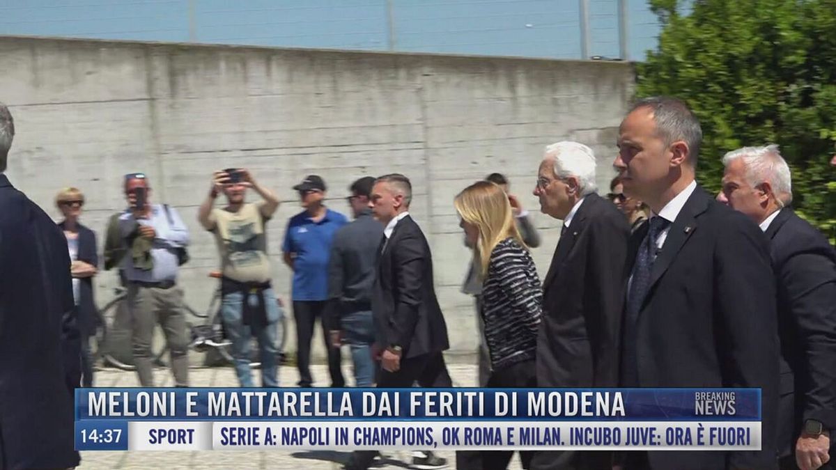 Breaking News delle 14.00 | Meloni e Mattarella dai feriti di Modena