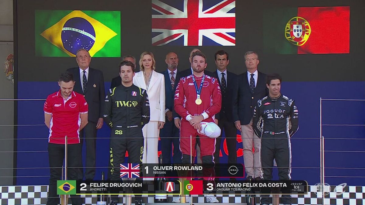 Il podio della Gara 2 di Monaco