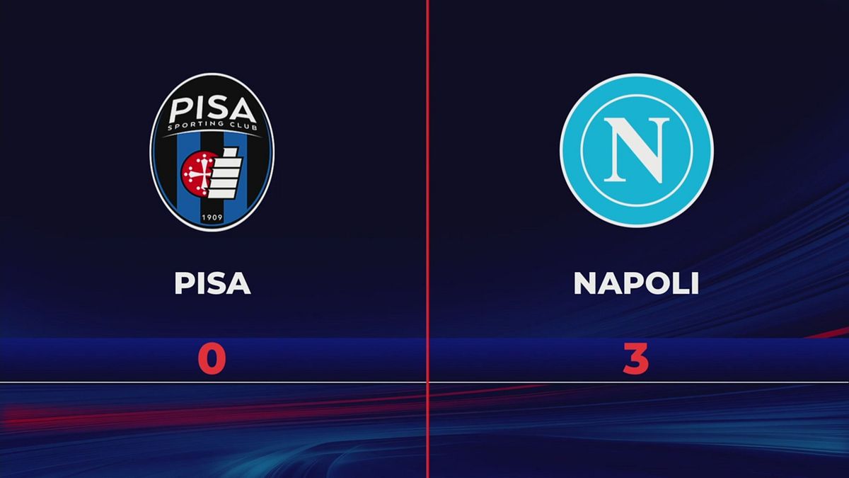 Pisa-Napoli 0-3: gli highlights