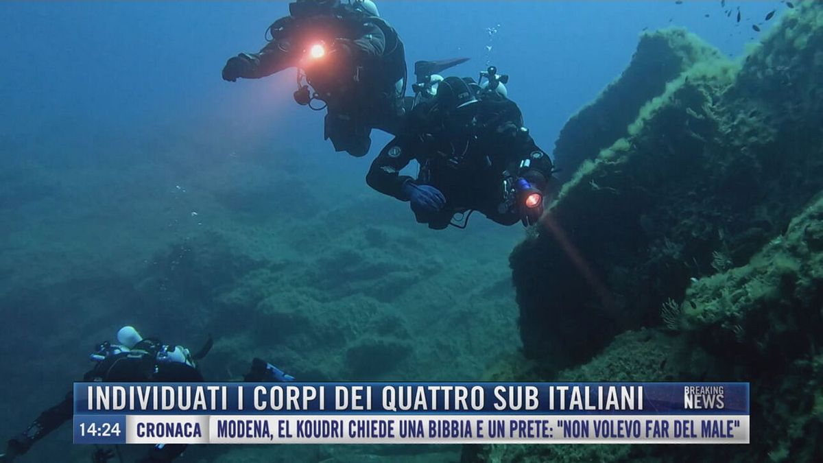 Breaking News delle 14.00 | Individuati i corpi dei quattro sub italiani