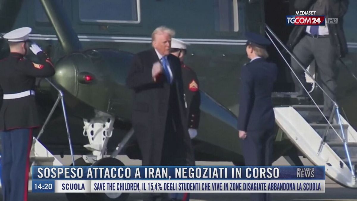 Breaking News delle 14.00 | Sospeso attacco a Iran, negoziati in corso