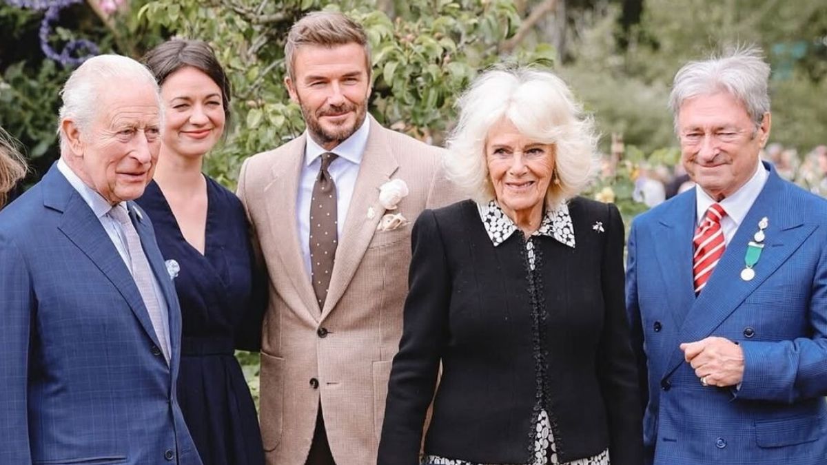 David Beckham, Re Carlo e Camilla insieme al Chelsea Flower Show