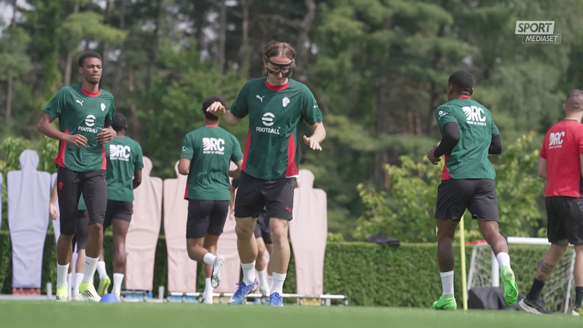 MCH MODRIC CON LA MASCHERA A MILANELLO MCH