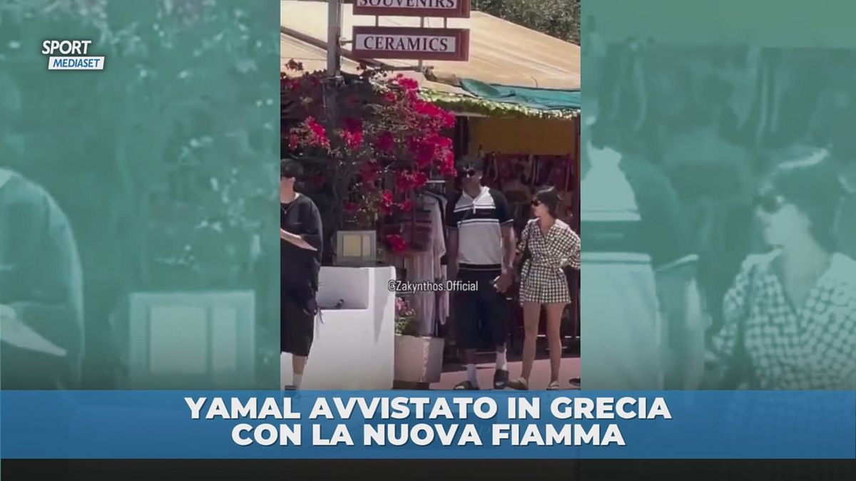 Yamal in Grecia con Ines Garcia