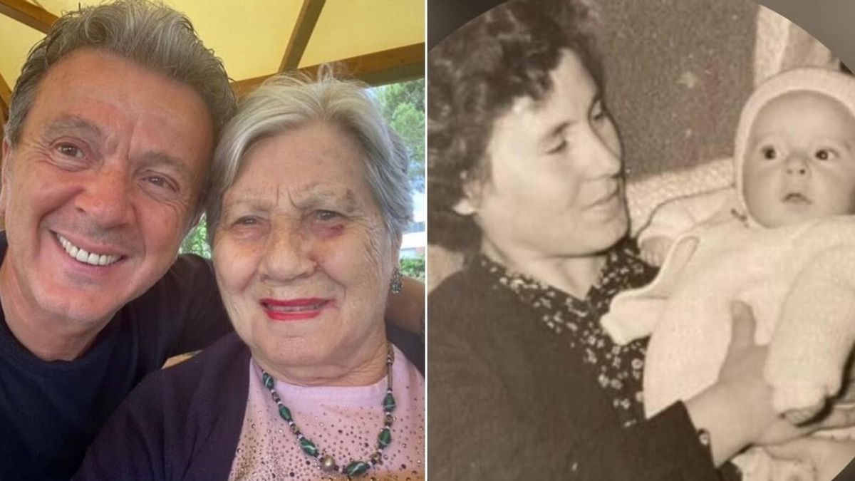 Pupo insieme alla madre Irene