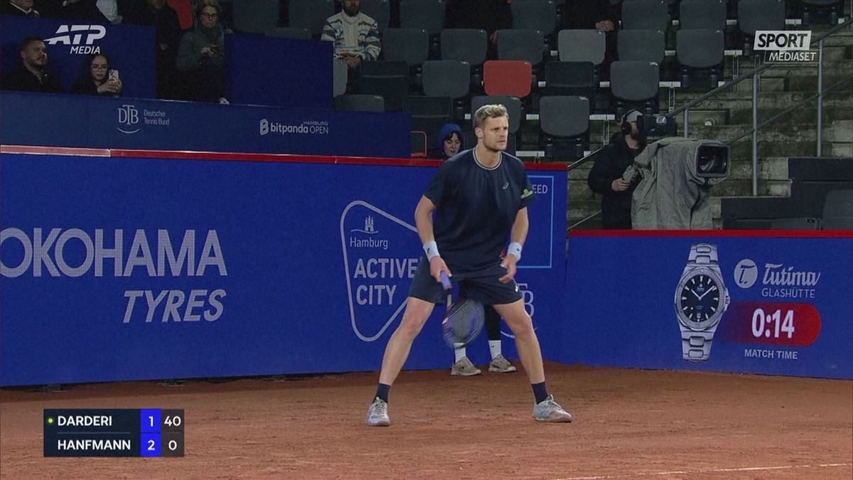 MCH TENNIS DARDERI BATTE HANFMANN AD AMBURGO MCH