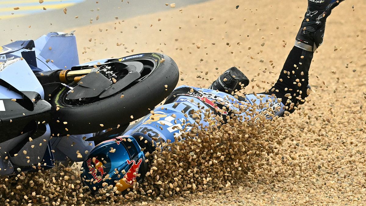 Alex Marquez cade a Le Mans 2026