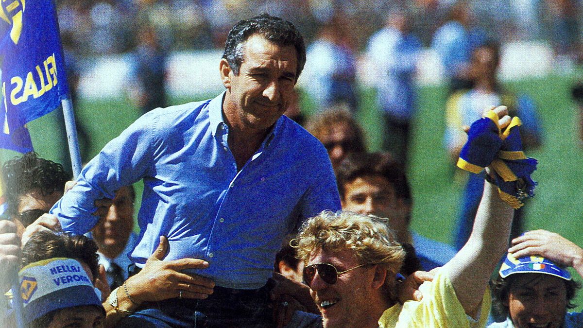 Osvaldo Bagnoli nel giorno dello scudetto del Verona