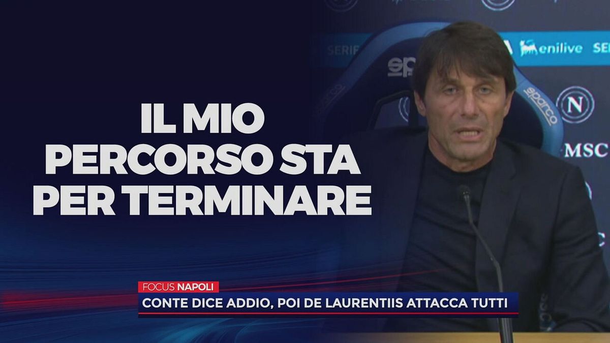 Conte-De Laurentiis, abbracci e addio