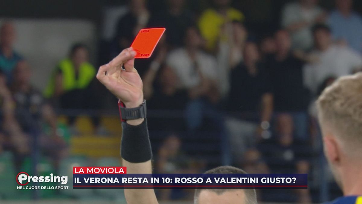 La moviola di Verona-Roma: giusta l'espulsione di Valentini?