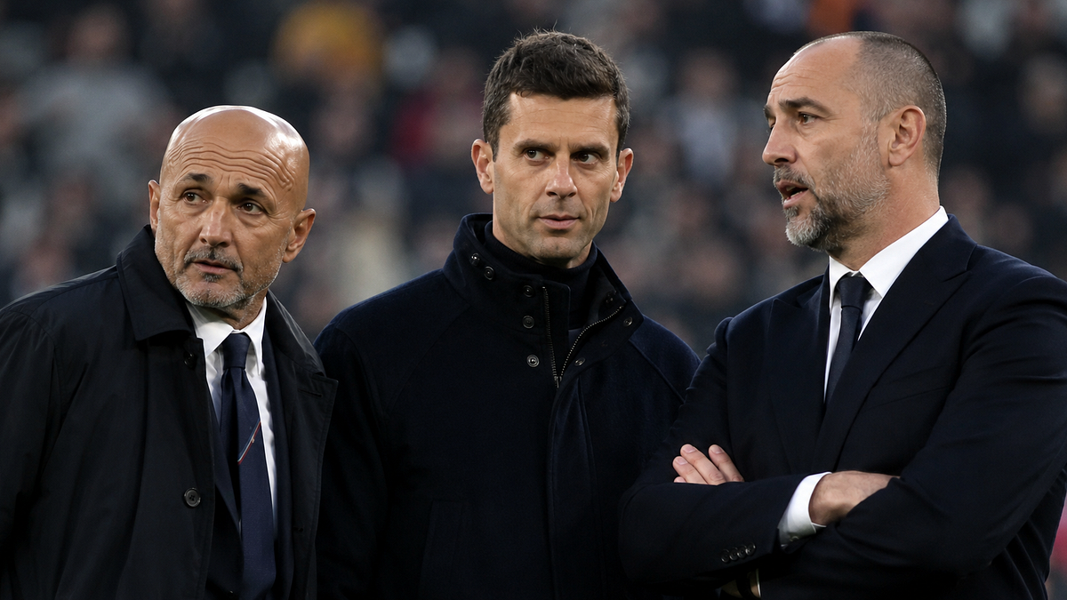 Spalletti, Thiago Motta e Tudor