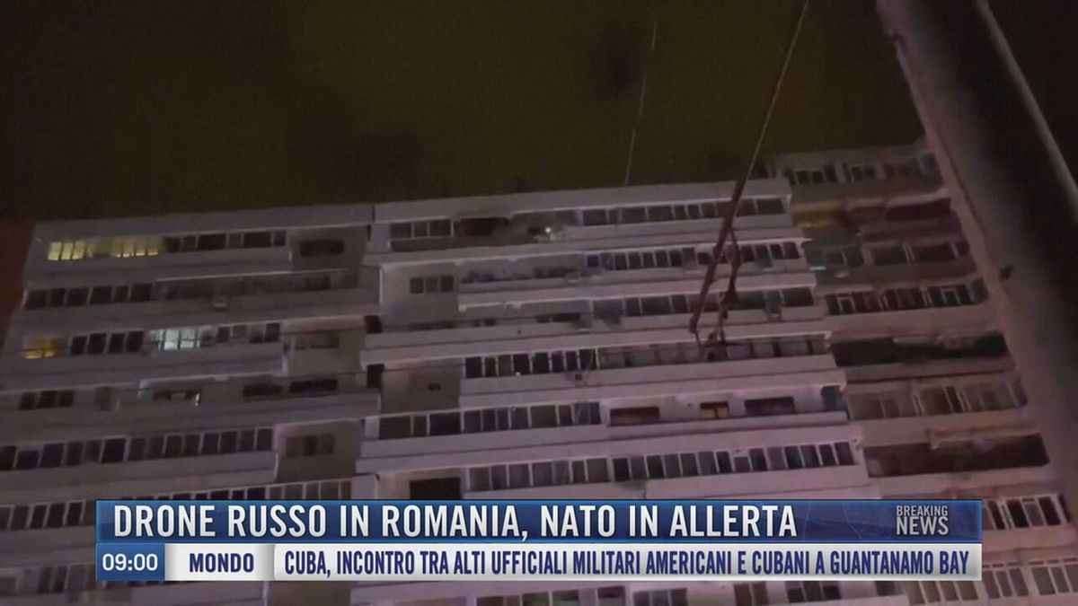 Breaking News delle 09.00 | Drone russo in Romania, Nato in allerta
