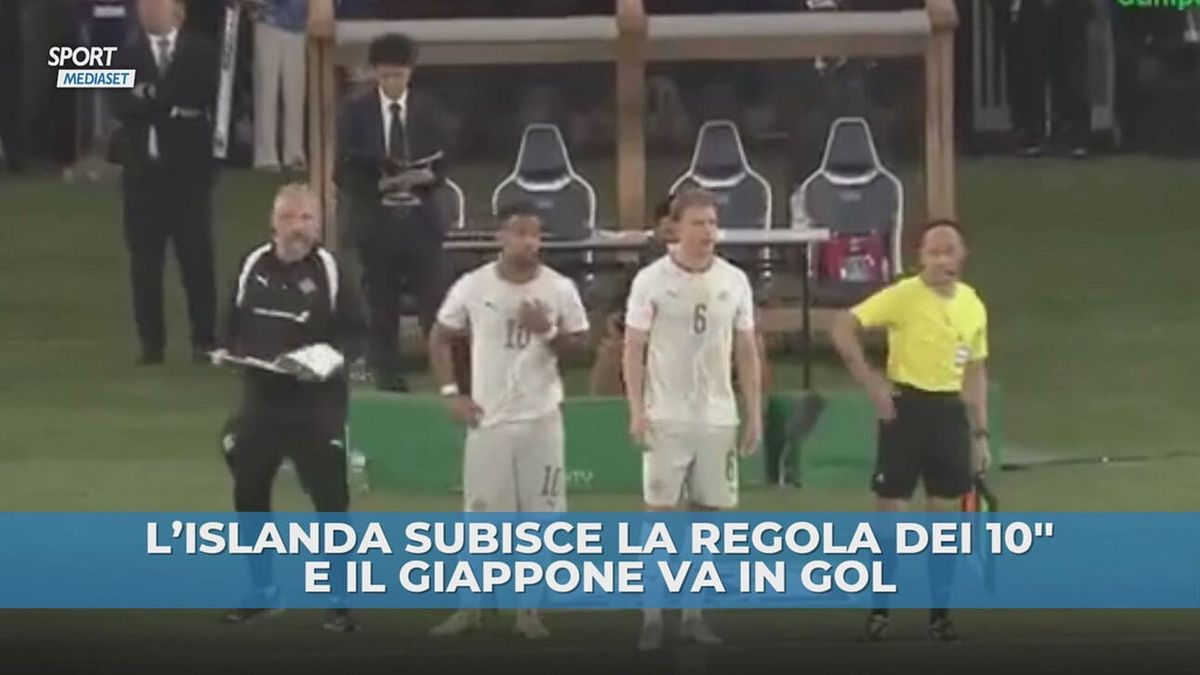 La nuova regola dei 10'' punisce l'Islanda: rete del Giappone