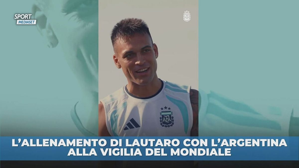L'allenamento di Lautaro