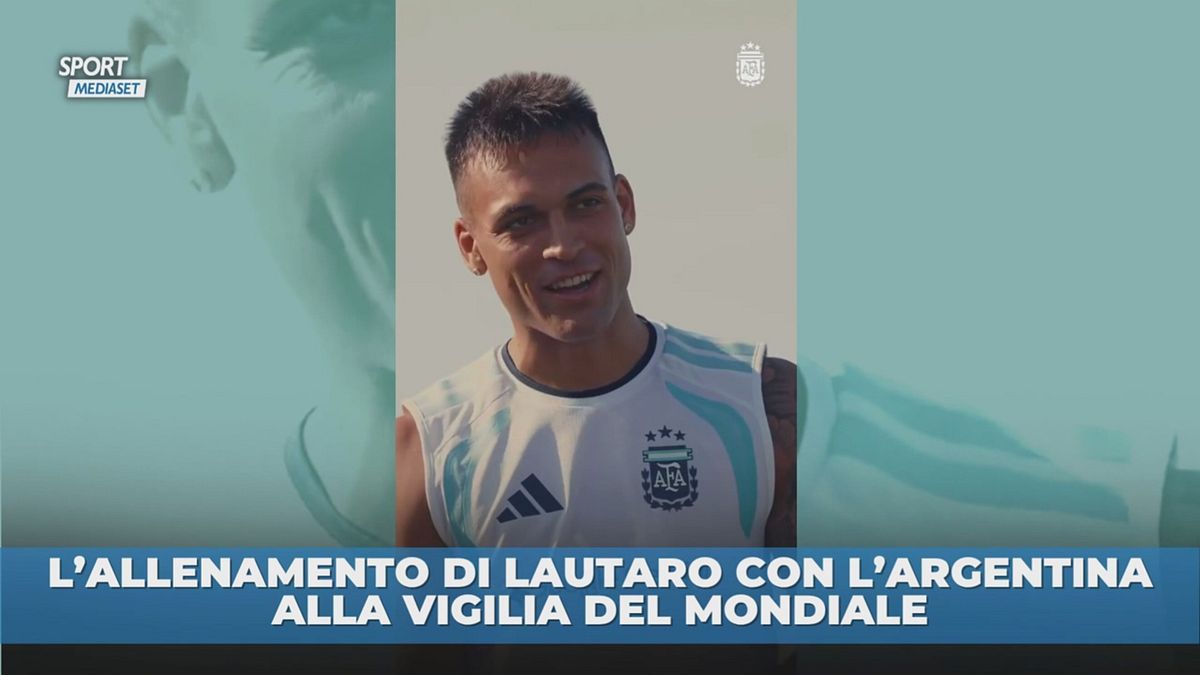 L'allenamento di Lautaro