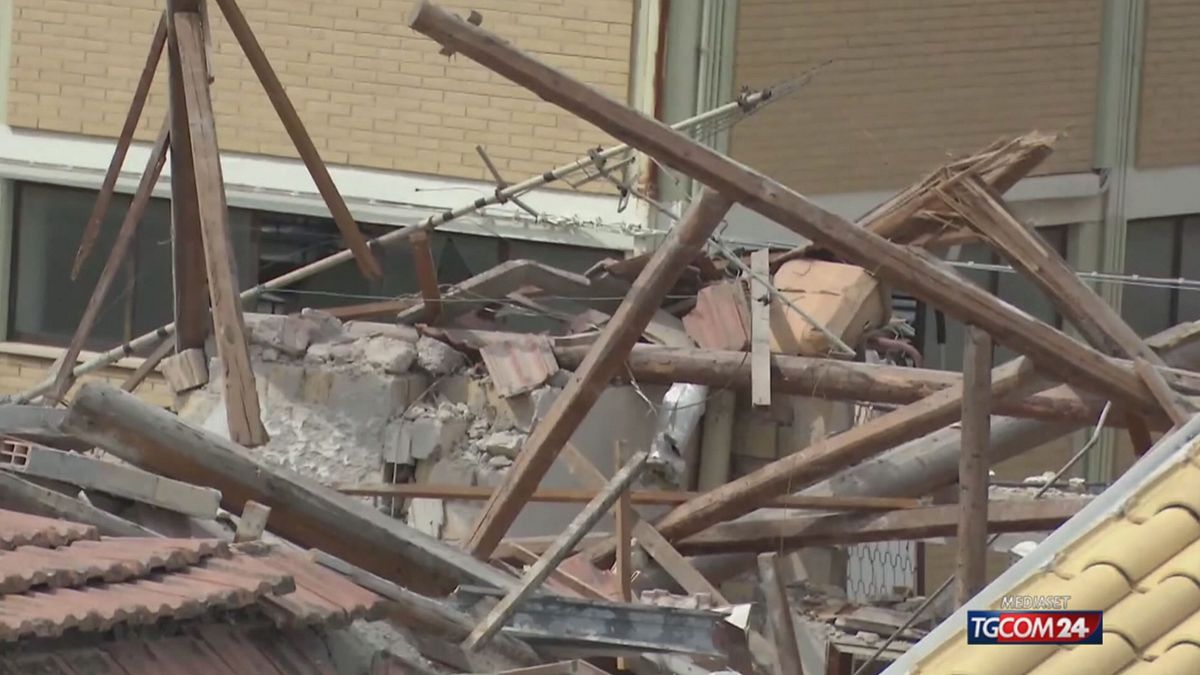 Crolla palazzina dopo un'esplosione: un morto a Porto Sant'Elpidio
