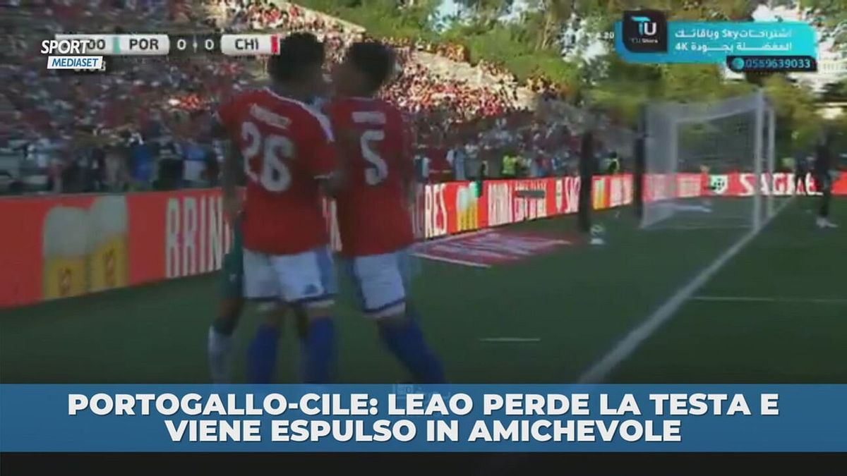 Leao perde la testa in amichevole