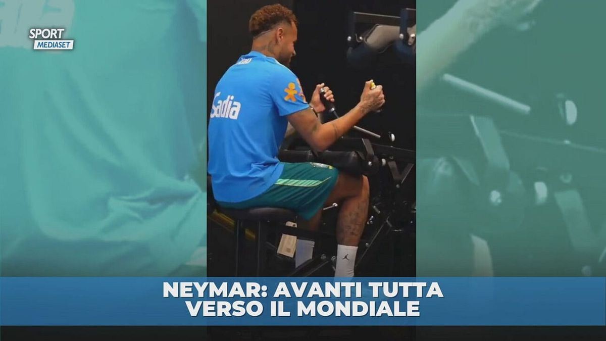 L'allenamento di Neymar