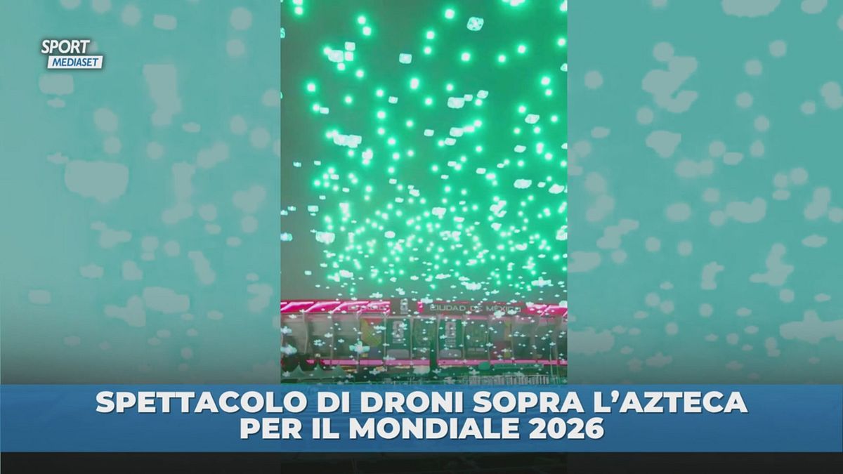 Spettacolo di droni sopra l'Azteca per il Mondiale 2026