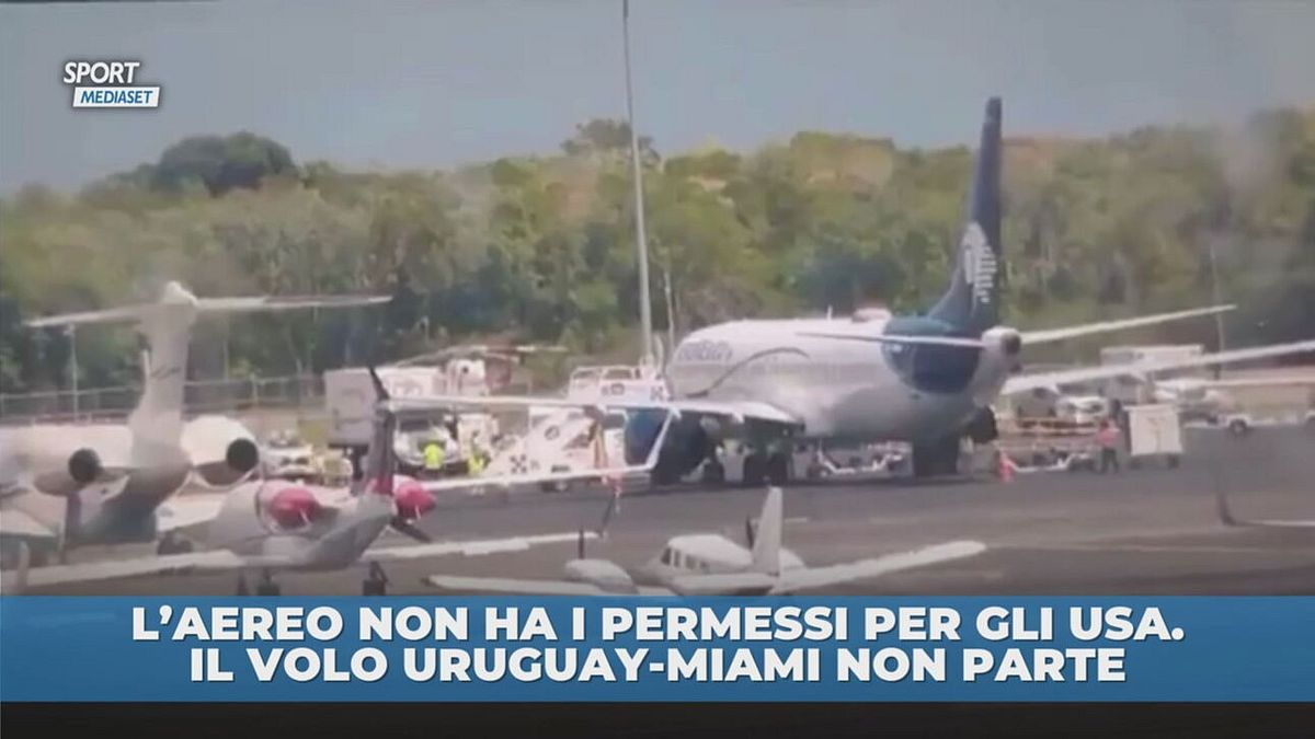 Aereo senza permessi per gli USA. Uruguay a terra