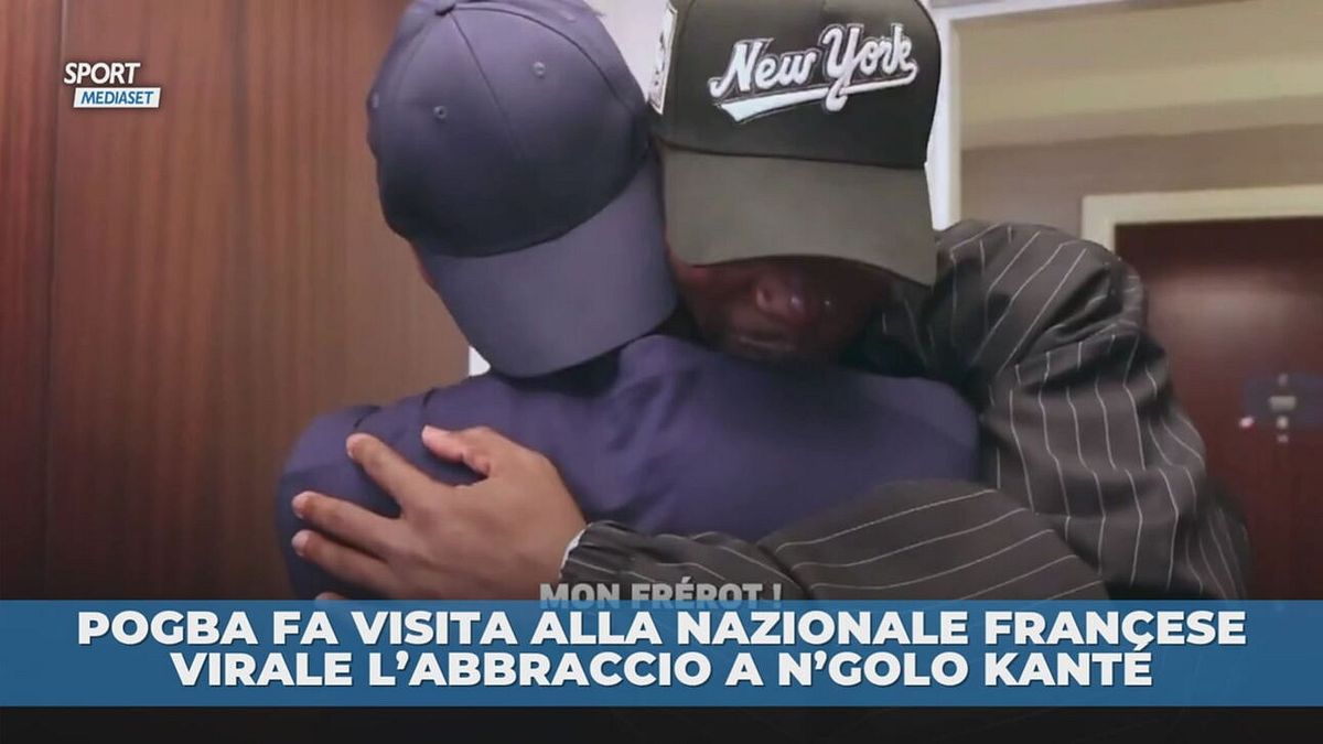 Pogba in visita alla Nazionale Francese