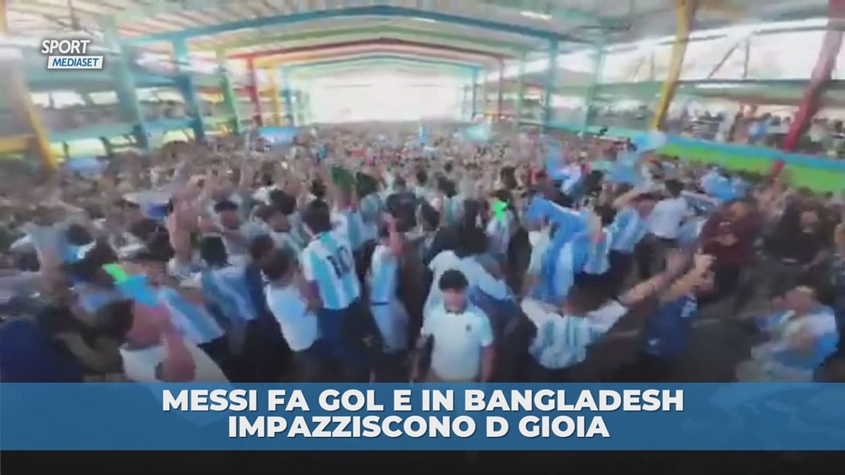 In Bangladesh esplode la festa al gol di Messi