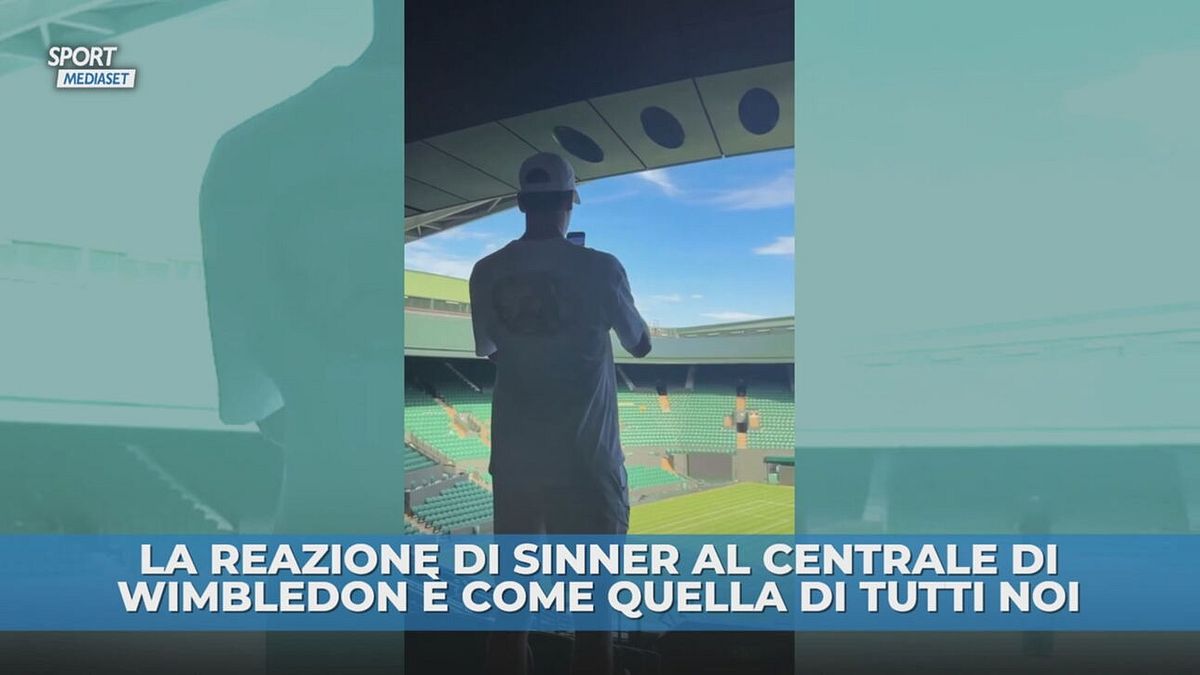 Sinner come uno di noi a Wimbledon