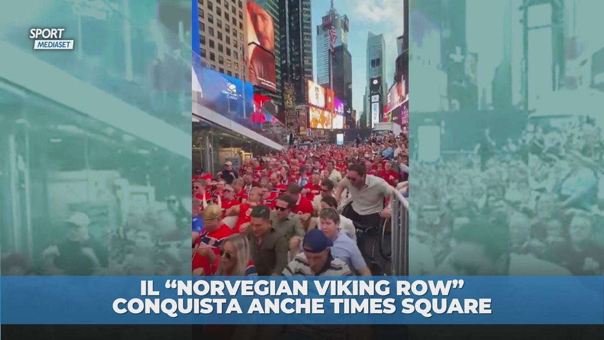 Norvegian Vikin Row a times Square