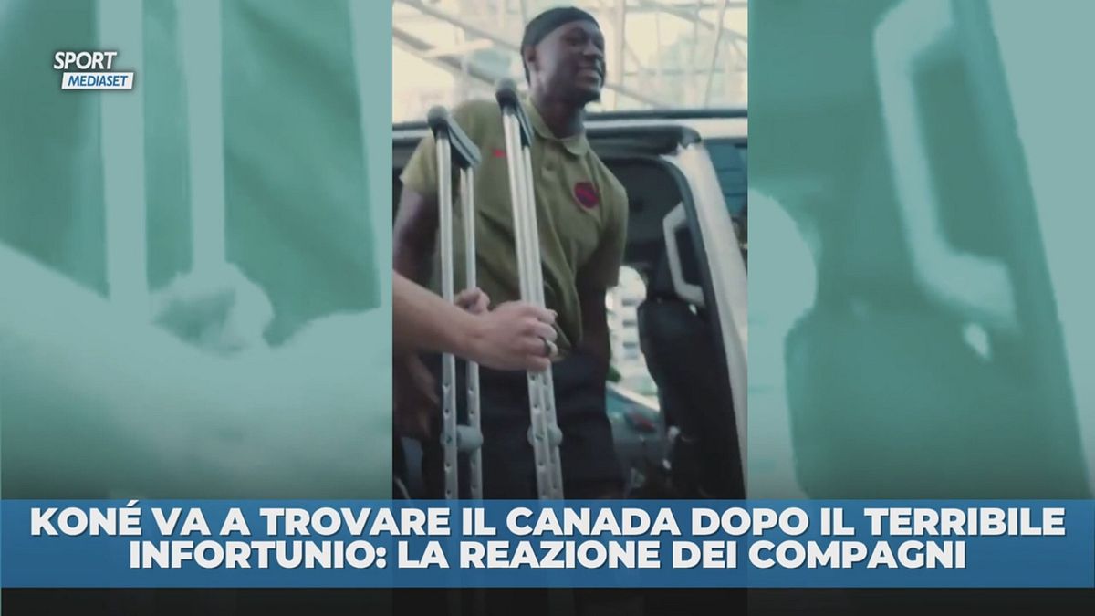 Konè torna a trovare il Canada: reazione bellissima dei compagni