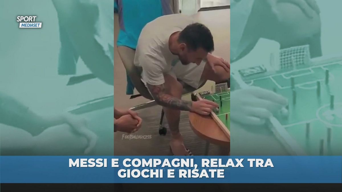 Messi e compagni, relax tra giochi e risate