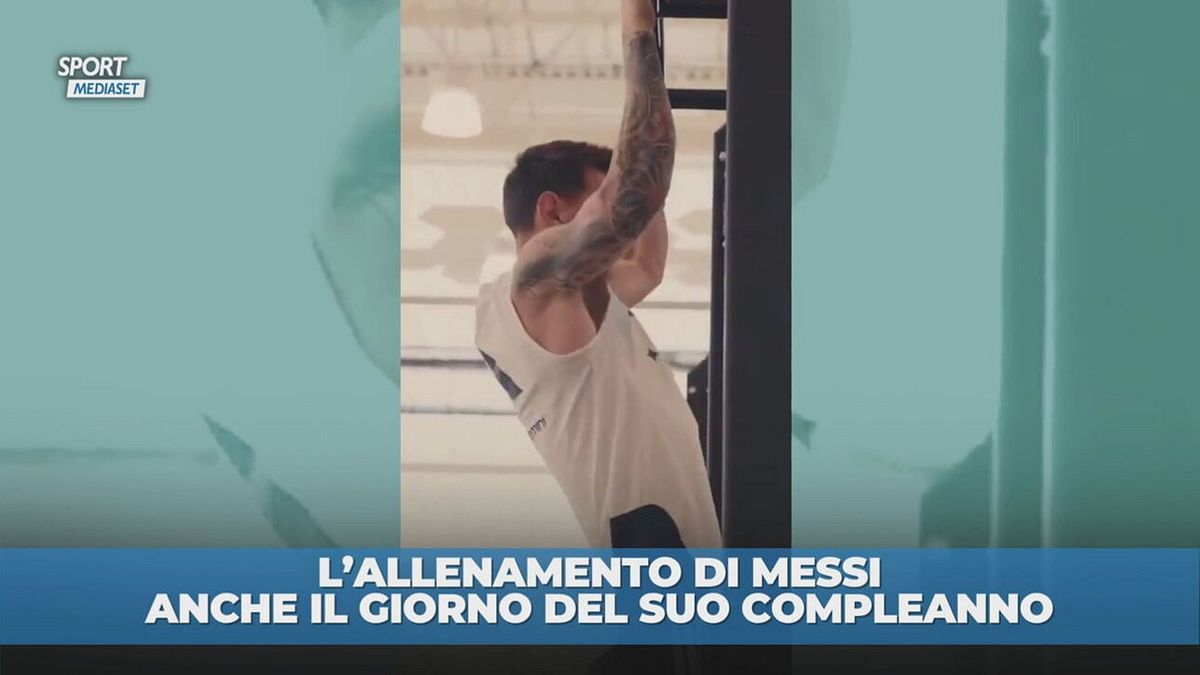 Messi: compleanno con allenamento