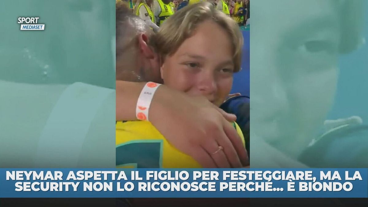 Il figlio di Neymar bloccato perché è biondo