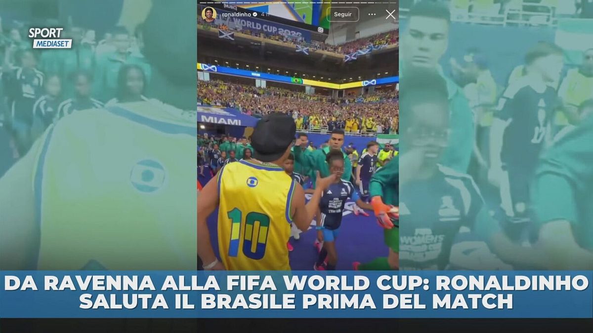 Da Ravenna alla Fifa World Cup: Ronaldinho saluta il Brasile prima del match