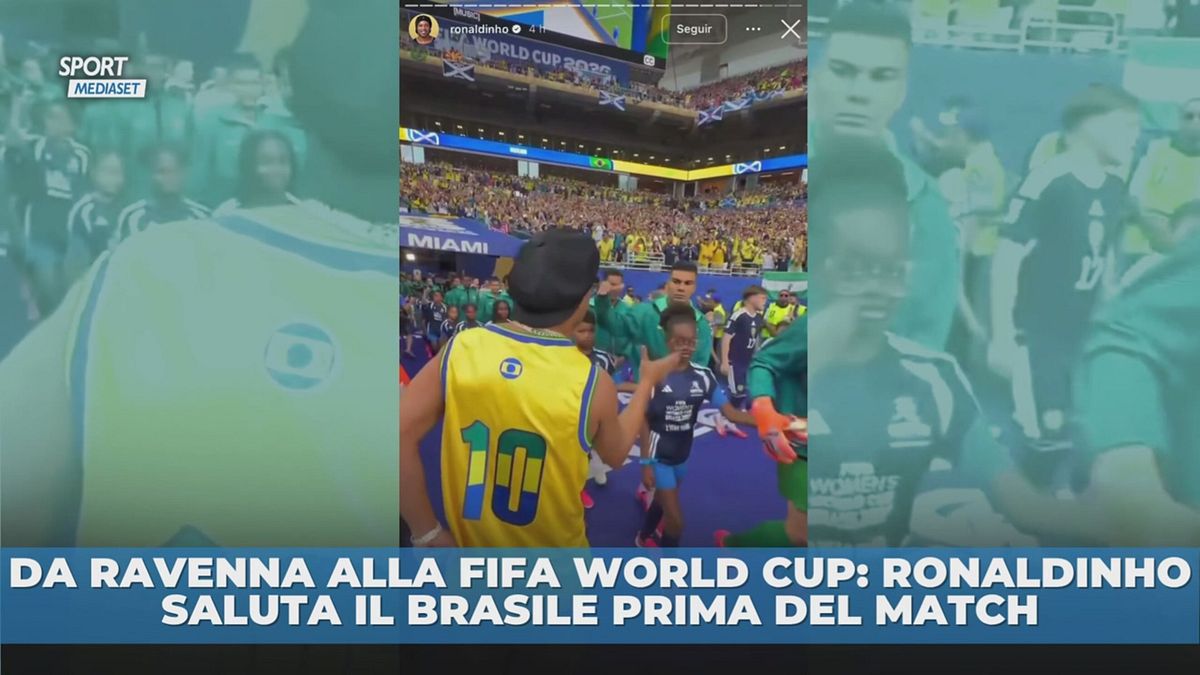 Da Ravenna alla Fifa World Cup: Ronaldinho saluta il Brasile prima del match