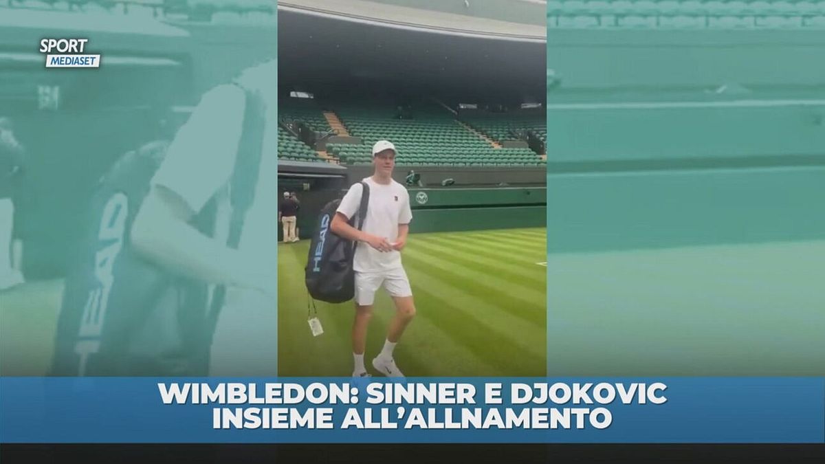Sinner e Djokovic: allenamento insieme