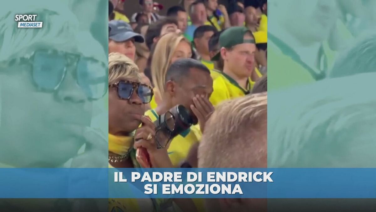 Endrick entra nel Brasile e fa emozionare il padre: scoppia in lacrime