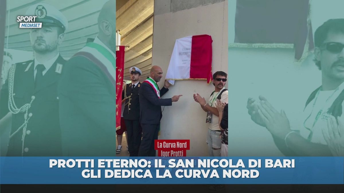 Protti eterno al San Nicola di Bari: la Nord in suo onore