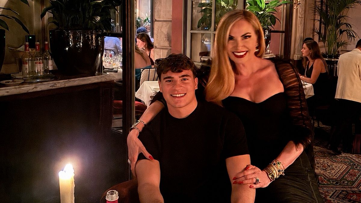 Federica Panicucci e il figlio Mattia