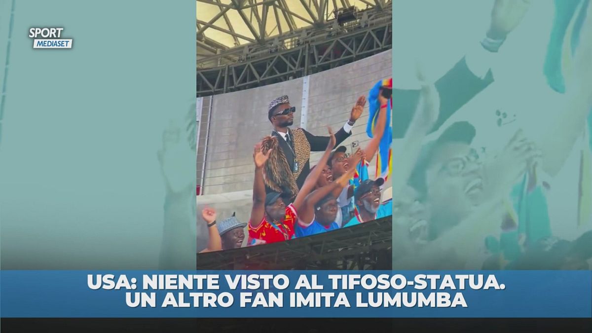 Un altro tifoso-statua per il Congo