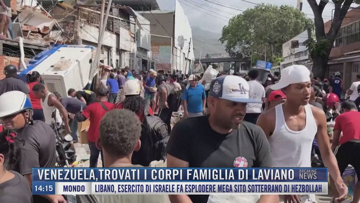 Breaking News delle 14.00 | Venezuela, trovati i corpi famiglia di Laviano