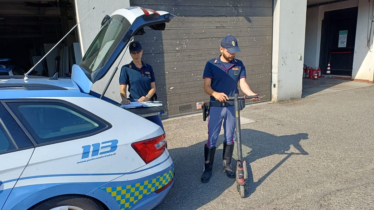 monopattino sequestrato su A1