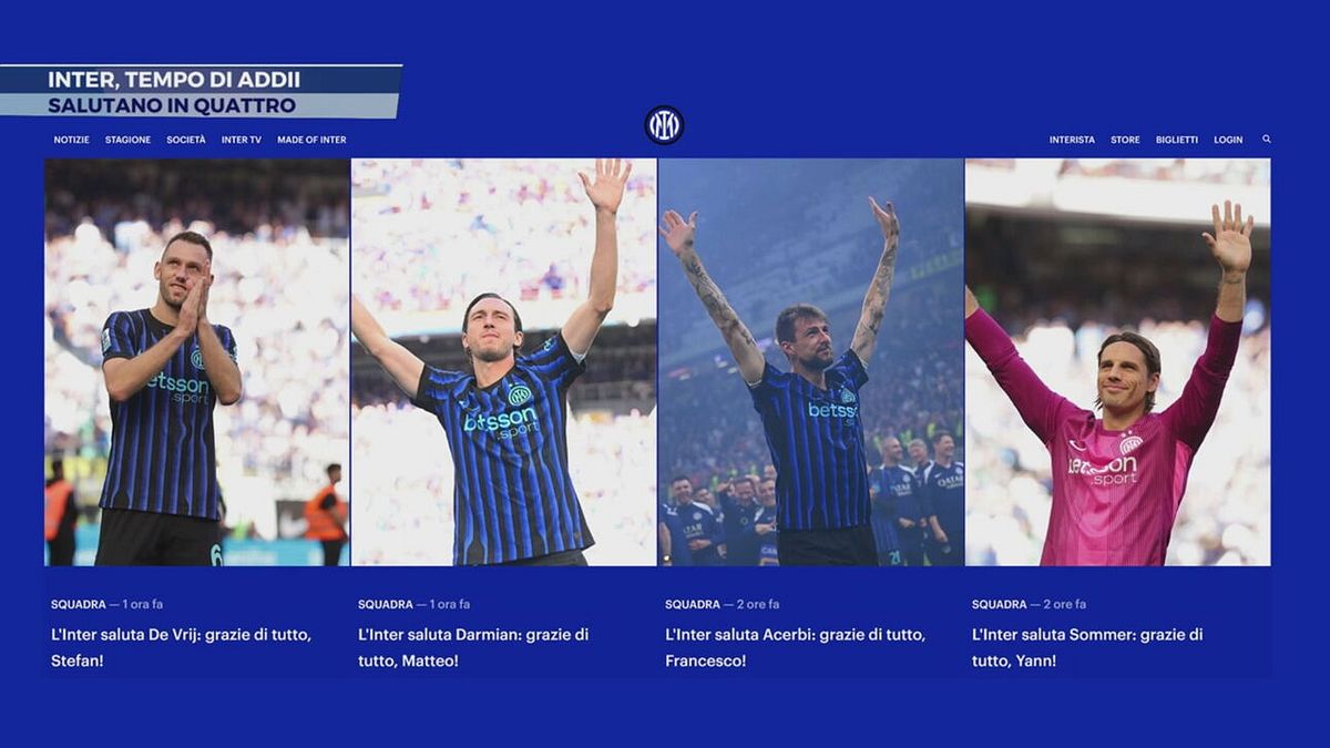 Inter, tempo di addii