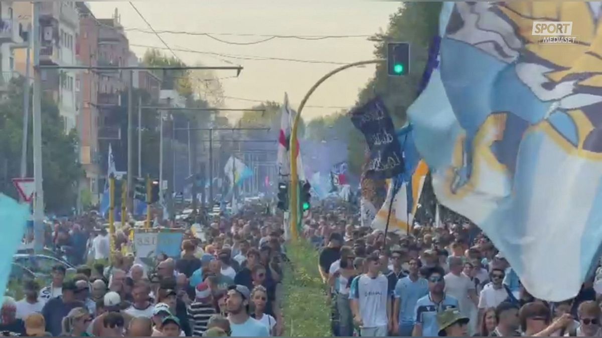MCH MANIFESTAZIONE TIFOSI LAZIO CONTRO LOTITO PER SITO 2/7 MCH