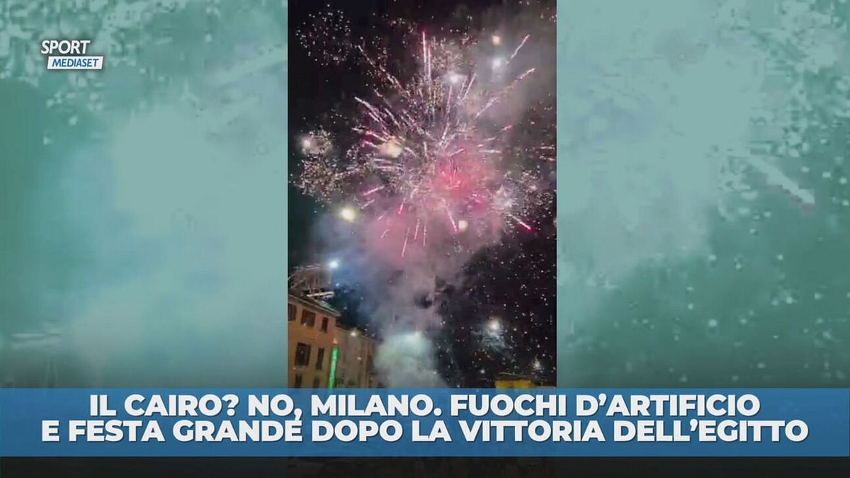 Egitto agli ottavi, fuochi d'artificio e festa a Milano