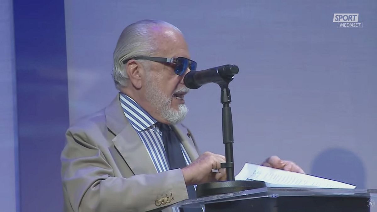 DICH DE LAURENTIIS PIANGE PRESENTAZIONE MAGLIA 26/27 06/07 SRV